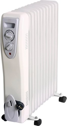 GO/ON! Ölradiator, BxH: 25,5 x 62 cm, max. Heizleistung: 2500 W - weiss