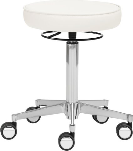 Mayer Sitzmöbel Multifunktionshocker »1295«, Breite: 48 cm, höhenverstellbar, Kunstleder, weiß - weiss