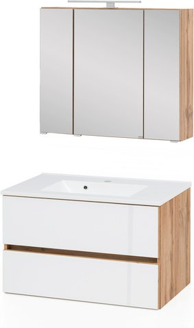 Thumbnail - HELD MÖBEL Waschtisch-Set »HELSINKI«, 4-teilig - weiss