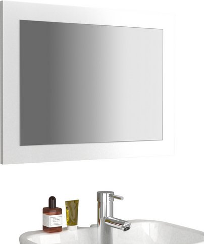 VCM Spiegel »Malira«, BxHxT: 60 x 45 x 2 cm - weiss