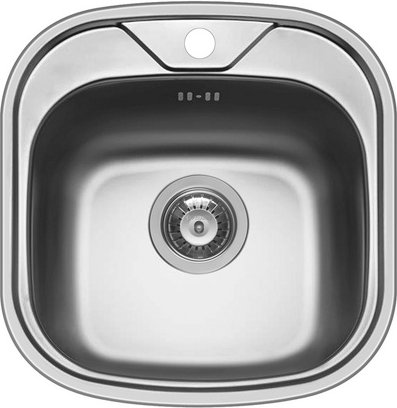 Pyramis Edelstahlspüle »Kania«, Edelstahl, BxHxL: 46 x 48 cm - silberfarben