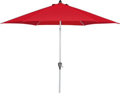 CASAYA Sonnenschirm, ØxH: 300 x 255 cm, abknickbar, Sonnenschutzfaktor: 50+ - rot