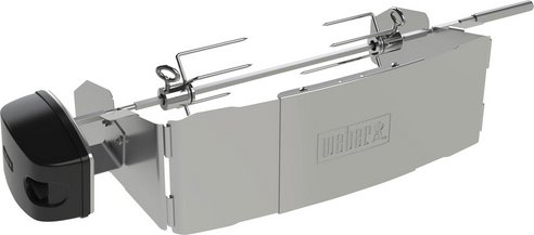 WEBER Drehspieß, für Pulse 1000 und 2000 - silberfarben | schwarz