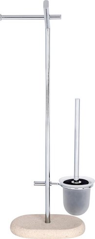 WENKO WC-Bürsten & WC-Garnituren »Puro«, Stahl, silberfarben