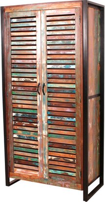 SIT Schrank »FIUME«, Altholz/Metall, 2-türig - bunt