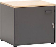 SCHILDMEYER Waschmaschinenschrank »Solea«, BxH: 67,1 x 154,7 cm, anthrazit - schwarz