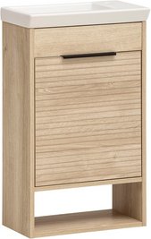 SCHILDMEYER Waschtisch »Mads«, BxH: 45,5 x 78 cm, weiß eiche - braun