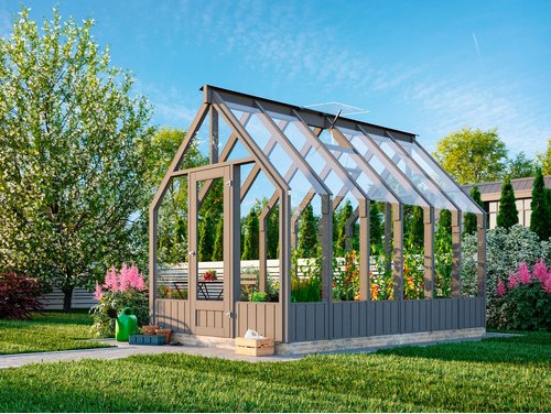 PALMAKO Gartenhaus »Emilia« - grau