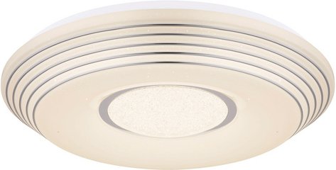 GLOBO LIGHTING Deckenleuchte, (BxHxL): 50 x 8,5 x 50 cm, Metall, 40 W - weiss