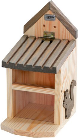 Thumbnail - SIENA GARDEN Eichhörnchen-Futterstation, BxHxT: 14 x 29 x 19 cm, Kiefernholz - beige