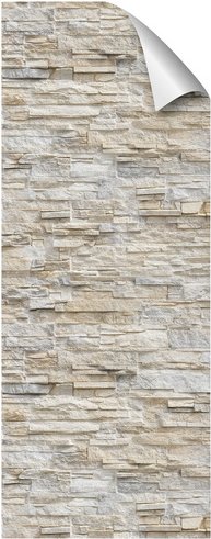 mySPOTTI Duschrückwand-Panel, fresh, Steinoptik, 255x100 cm - beige