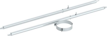 Tecnovis 2-Punkt-Abspannschelle »Zitec-Eco«, Ø130 mm - silberfarben