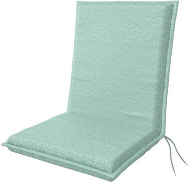 DOPPLER Sitzauflage »Art«, BxLxS: 48 x 100 x 6 cm, aus 60 % Polyester, 40 % Baumwolle, pastellgrün - gruen