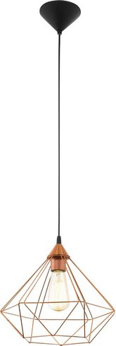 EGLO Deckenleuchte »Tarbes«, E27, ohne Leuchtmittel - braun