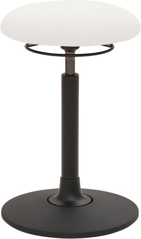 Mayer Sitzmöbel Hocker »1166«, Breite: 40 cm, höhenverstellbar, Kunstleder, weiß - weiss