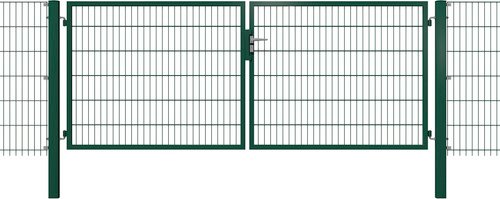 hadra Gartentor, Durchgangs-BxH: 300 x 140 cm, 2-flügelig - gruen