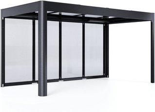 SunElements Pergola »SunCover«, Select 4.2, (BxH): 443 cm x 229 cm, Wandstärke: 10 mm - schwarz