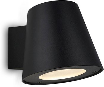 BRILONER Außenleuchte »NEAPEL«, BxL: 11 x 9,5 cm, 4,9 W, Metall/Glas - schwarz