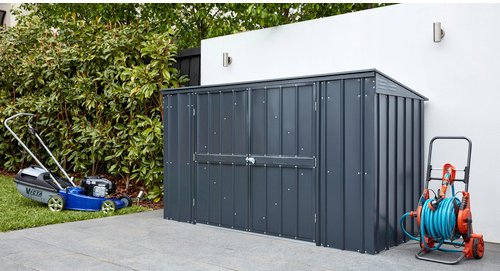 Globel Gerätehaus »Easy«, Stahl, Pultdach, 2,21 m², BxT: 236 x 101 cm, anthrazit - grau