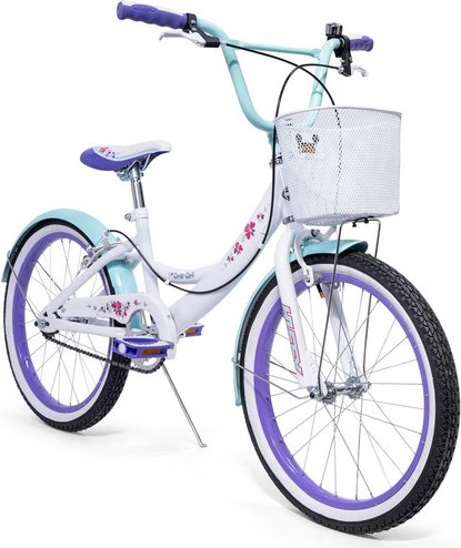 Thumbnail - Kinderfahrrad »Girly Girl«, Weiß, 20 Zoll - lila - Größe 20 Zoll