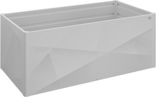 BIOHORT Hochbeet »X-Design«, BxHxL: 102 x 77 x 201 cm, Fassungsvermögen: 1419 l, Metall - grau