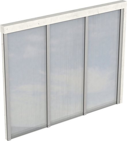 SKANHOLZ Seitenwand, B x H: 255 x 200 cm, Holz, Farbe: weiß