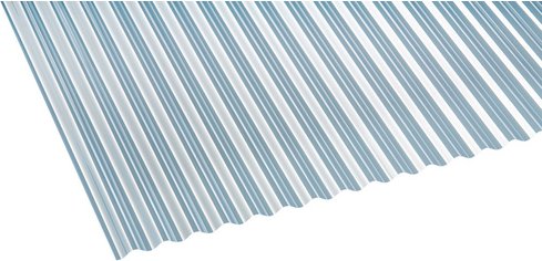GUTTA Dachplatte, Stärke: 0,8 mm, transparent, Polyvinylchlorid (PVC)