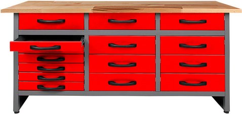 Ondis24 Werkstatt-Set »Werkstatt-Set Karsten 160 cm XL Schrank« - rot