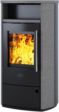 KLEINING Kaminofen »Mailand«, grau, Naturstein, 6 kW