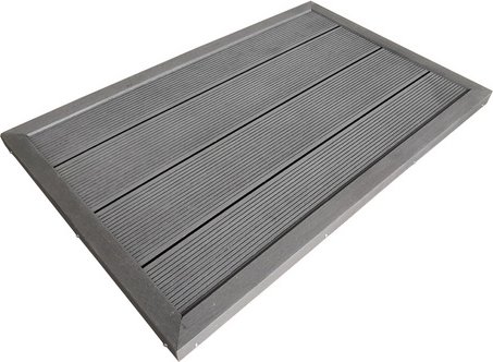 MYPOOL Bodenelement, für Solarduschen, WPC, LxBxH 101 x 63 x 5,5 cm - grau