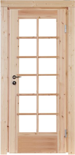 Einzeltür »Nils 44 Iso«, Kiefernholz, Natur - beige