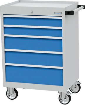 Bedrunka + Hirth Schubladenschrank »«, BxHxT: 68 x 100 x 50 cm, grau/blau