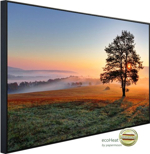 papermoon Infrarotheizung »EcoHeat - Baum in Landschaft«, Matt-Effekt - bunt
