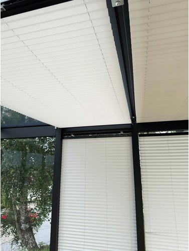 Thumbnail - SunElements Beschattungsrollo, (BxH): 0,95 x 1,99 m, zur Deckenmontage, 2 Stück - grau