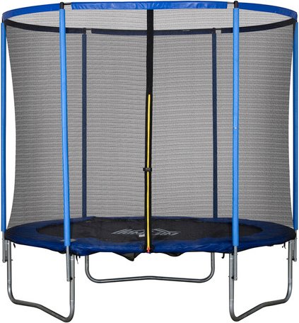 Thumbnail - HOMCOM Trampolin, Ø 244 cm, max. Belastung: 113,6 kg, inkl. Sicherheitsnetz - bunt