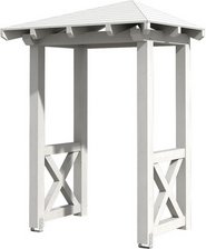 SKANHOLZ Vordach »Wesel 4«, 188 x 126 cm (BxT), nordische Fichte, weiß - weiss