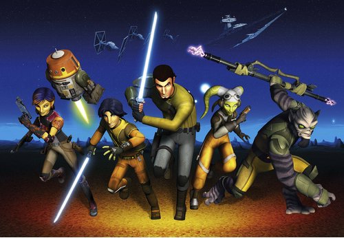 KOMAR Papiertapete »STAR WARS Rebels Run«, Breite 368 cm - bunt