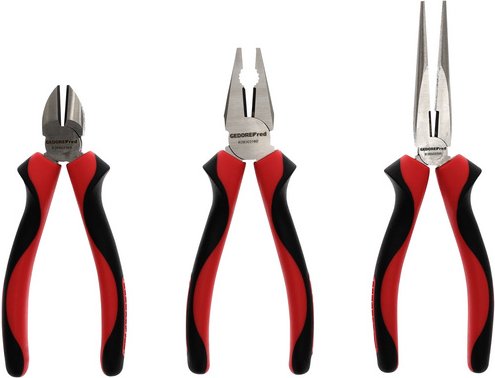 GEDORE red Zangen-Satz, Länge: 24 cm, SpezialStahl - silberfarben
