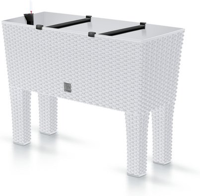 PROSPERPLAST Blumentopf »Rato«, BxHxL: 330 x 620 x 800 mm, UV-beständig - weiss