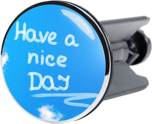 Thumbnail - Sanilo Waschbeckenstöpsel, Ø: 4 cm, Messing - blau