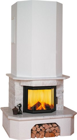 Thumbnail - HARK Kaminbausatz »Aspen«, weiß, Marmor, 8 kW - weiss