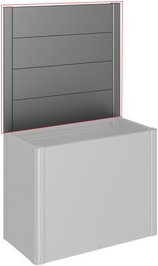 BIOHORT Sichtschutzelement »DaVinci«, ohne Acrylglas, Metall, HxL: 91 x 102 cm - grau