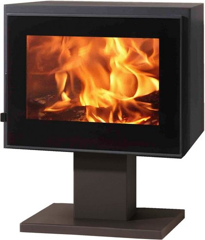 PANADERO Kaminofen »Verne«, schwarzmetallic, Stahl, 6,7 kW