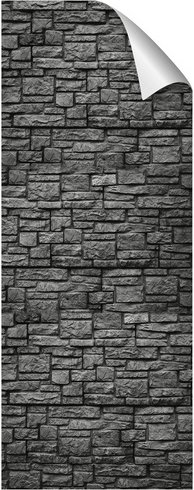 mySPOTTI Duschrückwand-Panel, fresh, Steinoptik, 255x100 cm - grau