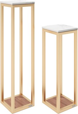 PHOENIX Säulentisch »Mora«, BxHxT: 20 x 60,8 x 20 cm, marmor - weiss