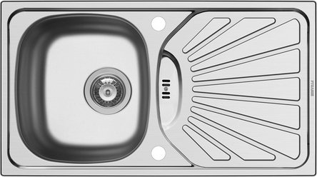 Pyramis Edelstahlspüle »Margarita«, Edelstahl, BxL: 78 x 43,5 cm - silberfarben