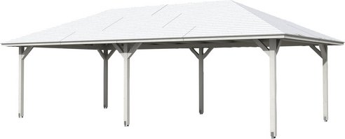 SKANHOLZ Pavillon »Orleans 3«, Zeltdach, viereckig, BxHxT: 504 x 344 x 916 cm - weiss