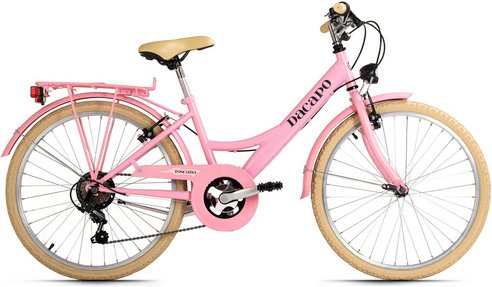 Decapo Kinderfahrrad »Toscana«, 6 Gänge, Vintage Rosa - Größe 24