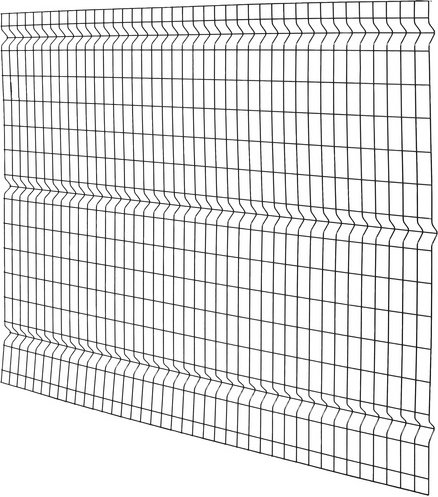 FLORAWORLD 3D-Felder-Zaunmatte, HxLxT: 150 x 200 x 4 cm, Stahl, anthrazit - grau