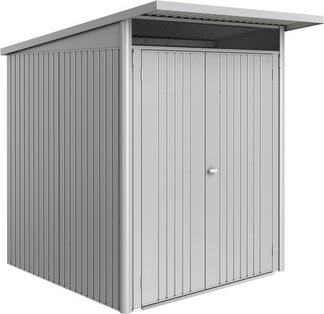 Thumbnail - BIOHORT Gerätehaus »AvantGarde Eco«, BxHxT: 180 x 218 x 220 cm (Außenmaß), Gr. A1, silber-metallic, - grau